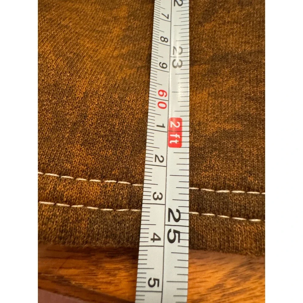 Stone Aged Rockwear Pearl snap Sweatshirt Mens XL Brown Stone Wash Feather USA